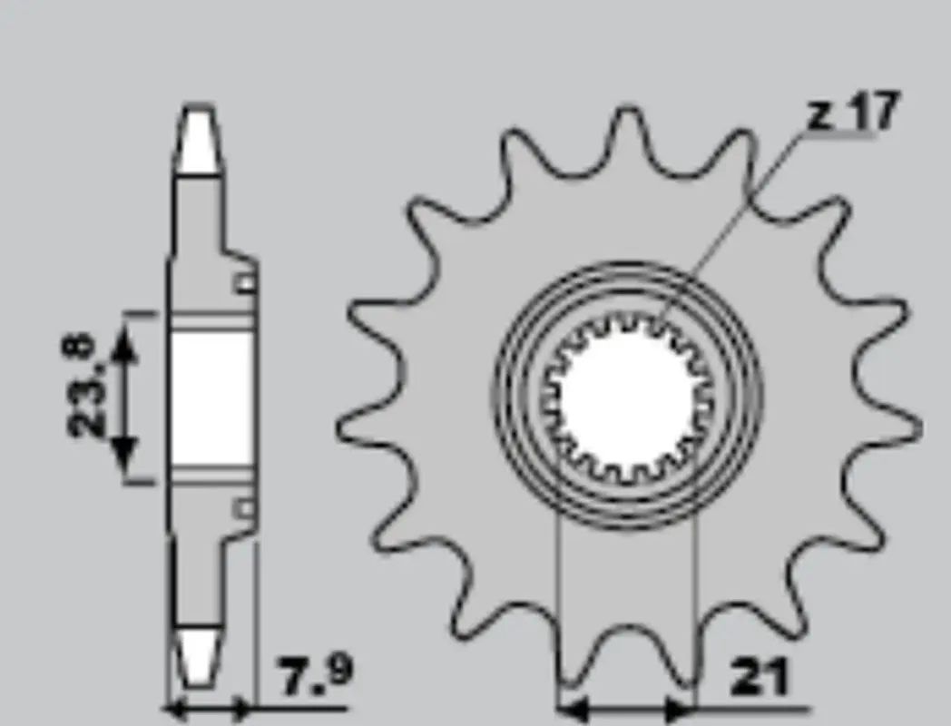 SUNSTAR řetězové kolo přední 2320 13 HONDA CRF 250R '18-'23 (JTF1344.13) (232013) ( )