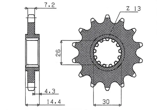 SUNSTAR řetězové kolečko přední 2047 17 HONDA VFR 750 (RC45) '94-00 (JTF1332.17) (ŘETĚZ 525) (204717JT) (SUNSTAR řetězové kolečko přední 2047 17)