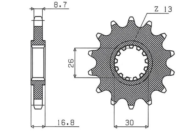 SUNSTAR řetězové kolo přední 347 15 HONDA CBR 1000RR, CBF 1000 06-16 (JTF333.15) (34715JT) (SUNSTAR řetězové kolo přední 347 15 HONDA CBR 1000RR, CBF)