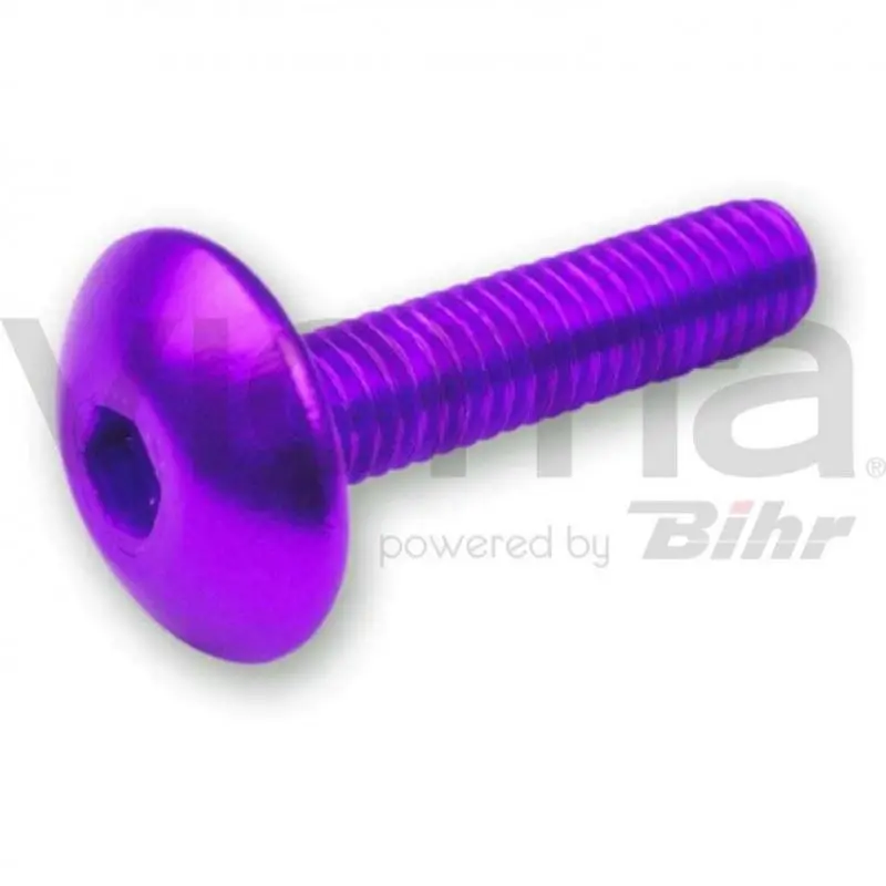 V PARTS (VICMA) sada šroubů do kapotáže M6X20 (6 kusů) barva fialová (imbus plochá)(TA620LI) (V PARTS (VICMA) sada šroubů do kapotáže M6X20 (6 kusů))