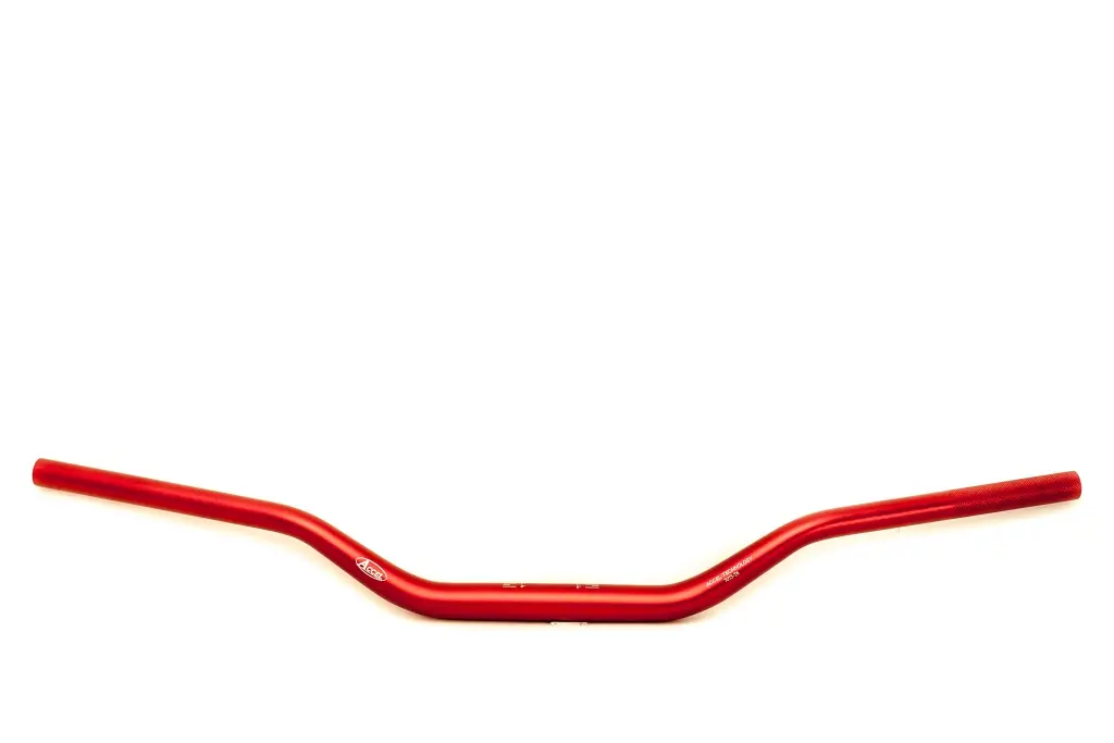 ACCEL řidítka (28,6mm) TAPER MX vzor YAMAHA YZ vysoká (7075-T6) ergal barva červená (šířka 803mm, výška 92mm) (ACCEL řidítka (28,6mm) TAPER MX vzor)