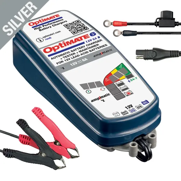 OPTImate nabíječka akumulátorů OPTImate 6 AMPMATIC 12V 6A, 3-144AH, AGM / GEL / STD, SAE (EL) - nahrazuje TM180SAE (12) (TM360) (OPTImate nabíječka)