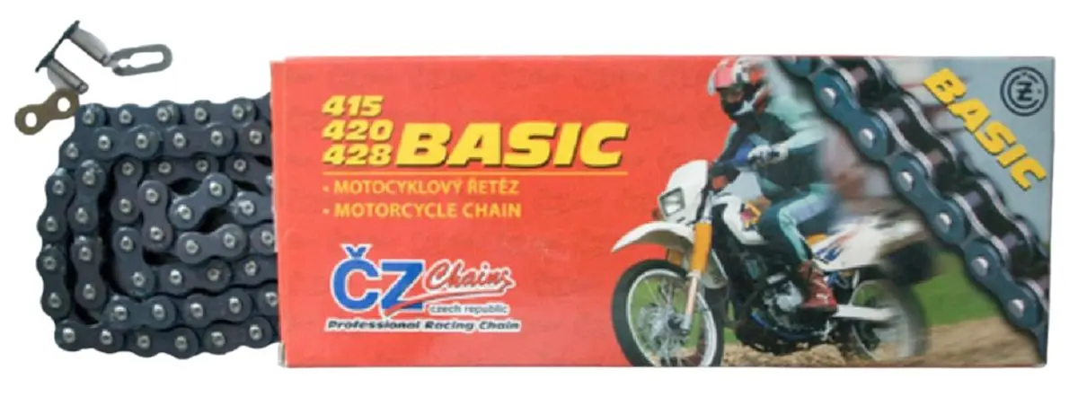 CZ hnací řetěz 420 BASIC (420S) (118 článků) + spona (CZ hnací řetěz 420 BASIC (420S) (118 článků) + spona)