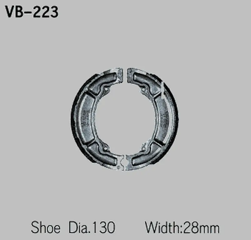 VESRAH brzdové čelisti - pakny YAMAHA XT 350 85-91, TT 350 83-93, TT 600 83-92 vyrobeno v Japonsku ( )