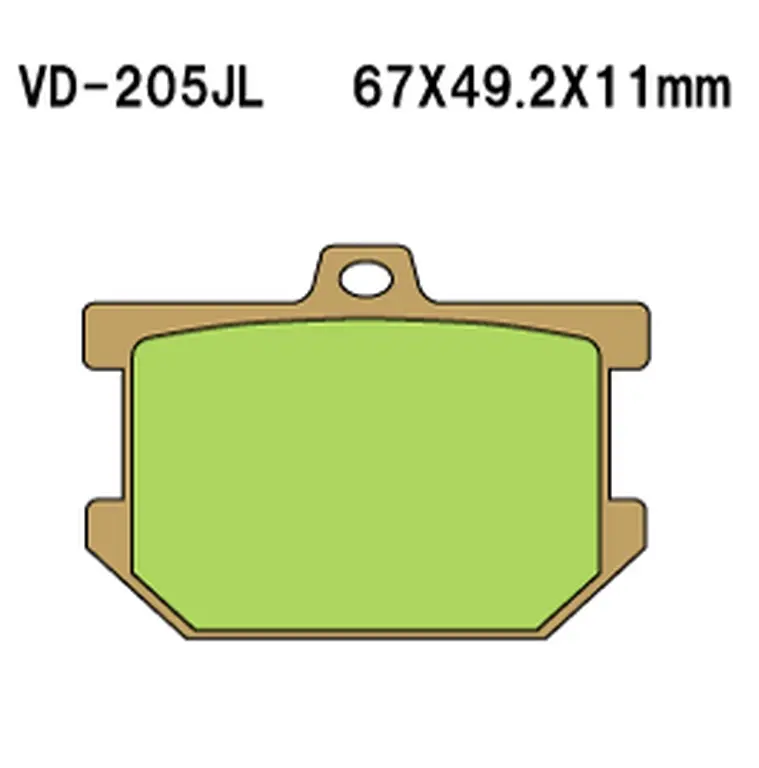 VESRAH brzdové destičky KH34 sintrované barva zlatá YAMAHA SR500 76-81, XS,XV vyrobeno v Japonsku (VESRAH brzdové destičky KH34 sintrované barva)