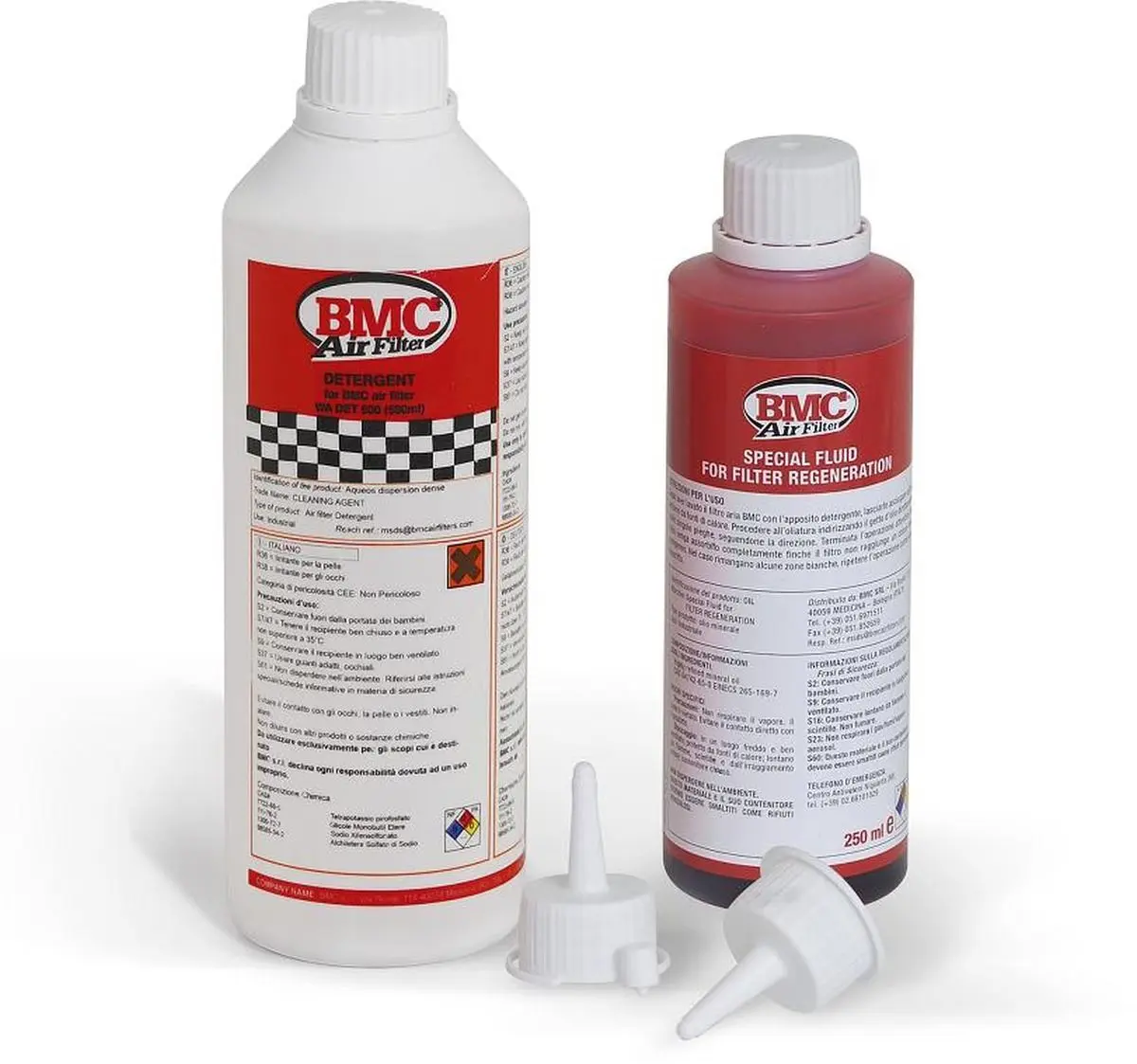 BMC sada kapalin pro čištění / mytí / impregnaci vzduchových filtrů (COMPLETE WASHING KIT, detergent+OIL BOTTLE) 250ml (AKC) ( )