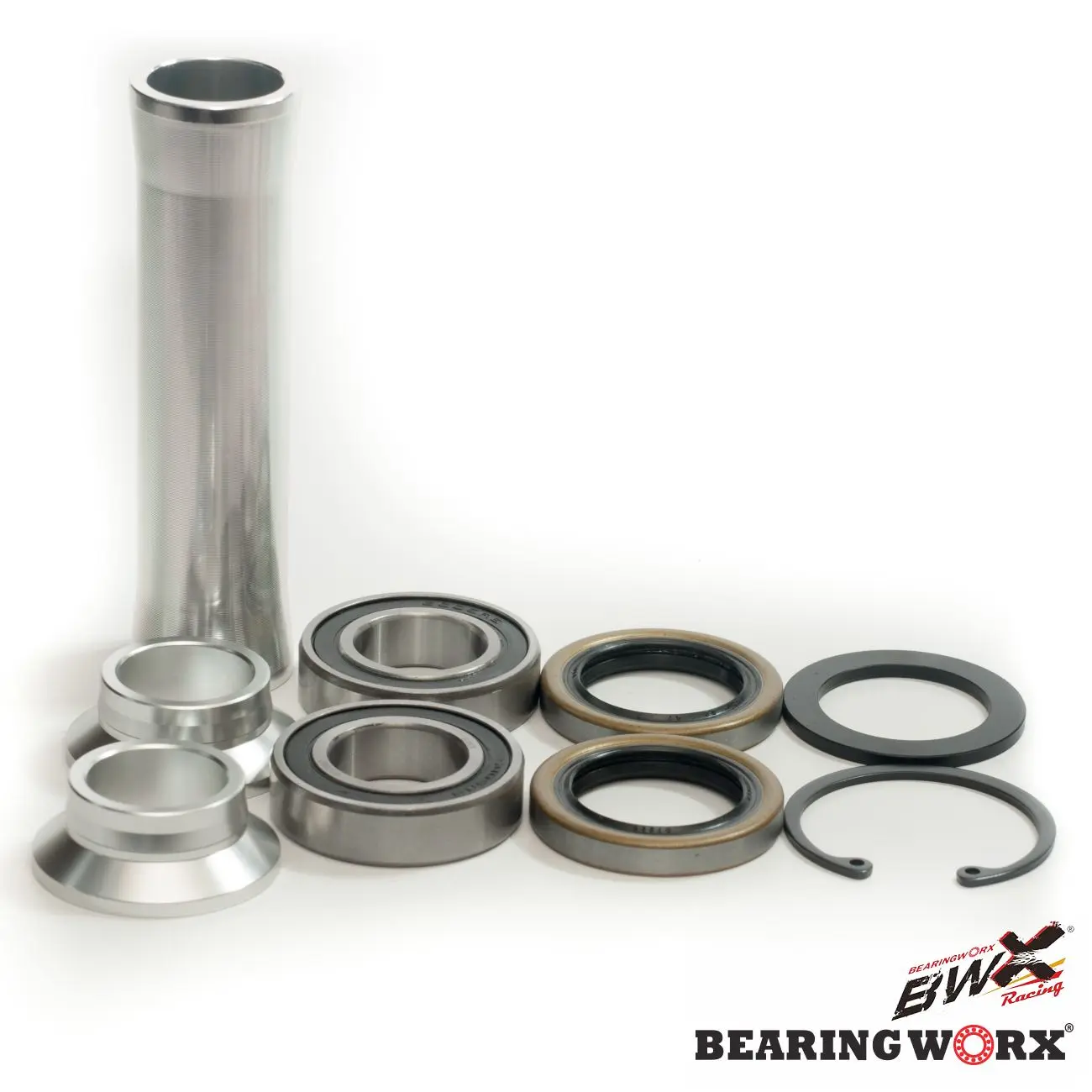 BEARING WORX ložiska zadního kola s těsněními a pouzdry KTM SX/SXF 125/250/350/450 13-23, HUSQVARNA TC/FC 15-23, GAS GAS MC/MCF 21-23 (osa