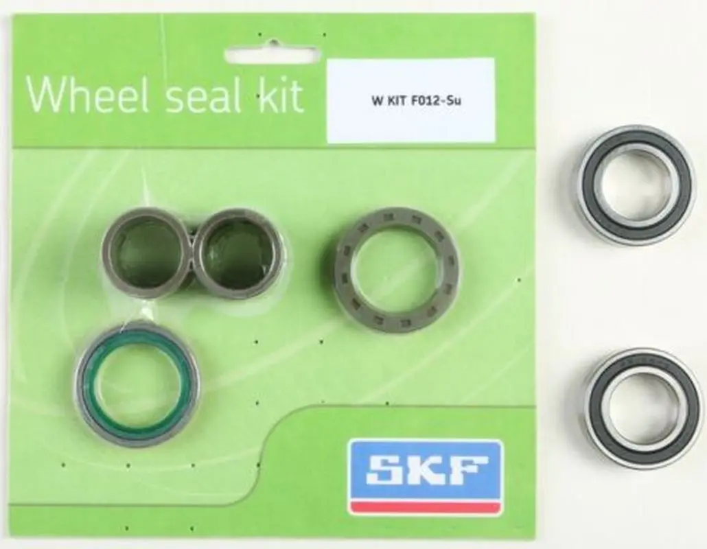 SKF sada - ložiska předního kola s těsnícími prvky a objímkami KAWASAKI KX250F 21-24, KX250X 21-24, KX450F 19-24, KX450SR 22-23, KX450X 21-24, SUZUKI