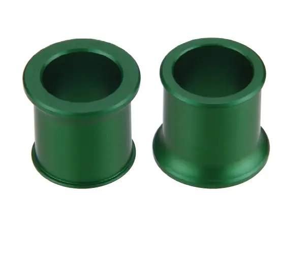 ACCEL rozpěrky předního kola KAWASAKI KX 125/250 06-08 KXF 250 06-20, KXF 450 06-18 barva zelená (11-1031) (ACCEL rozpěrky předního kola KAWASAKI KX)