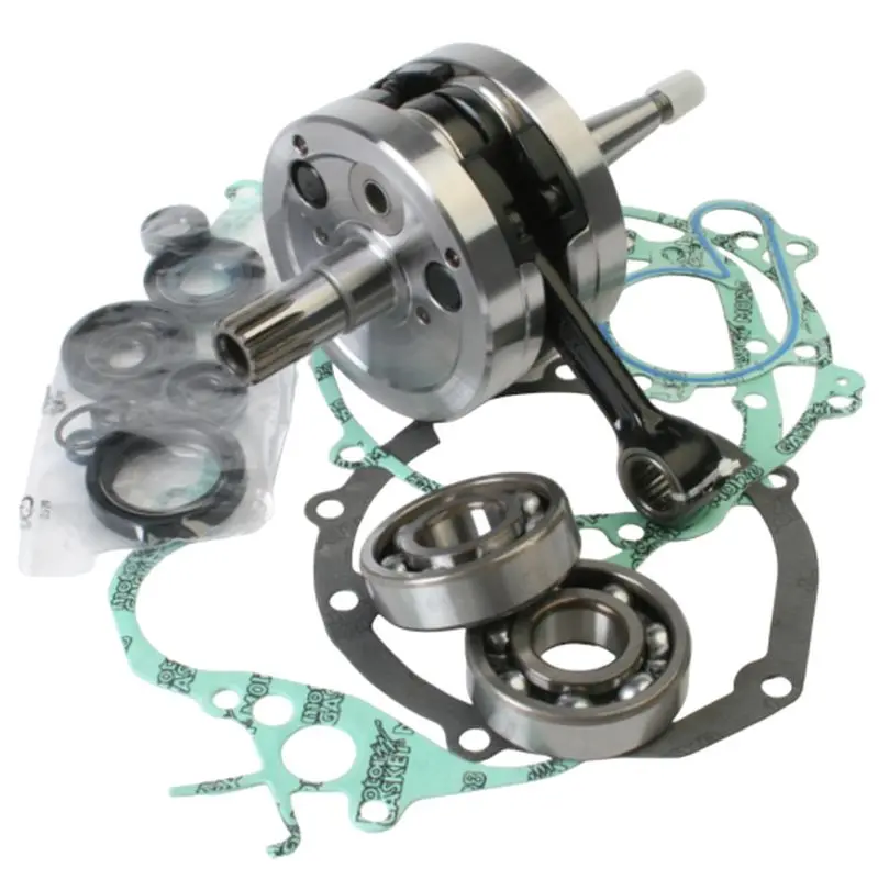WISECO kliková hřídel YAMAHA YZ 125 98-00 (s ložisky klikovky + sada těsnění a gufer na spodek motoru) (HR4035) (WISECO kliková hřídel YAMAHA YZ 125)
