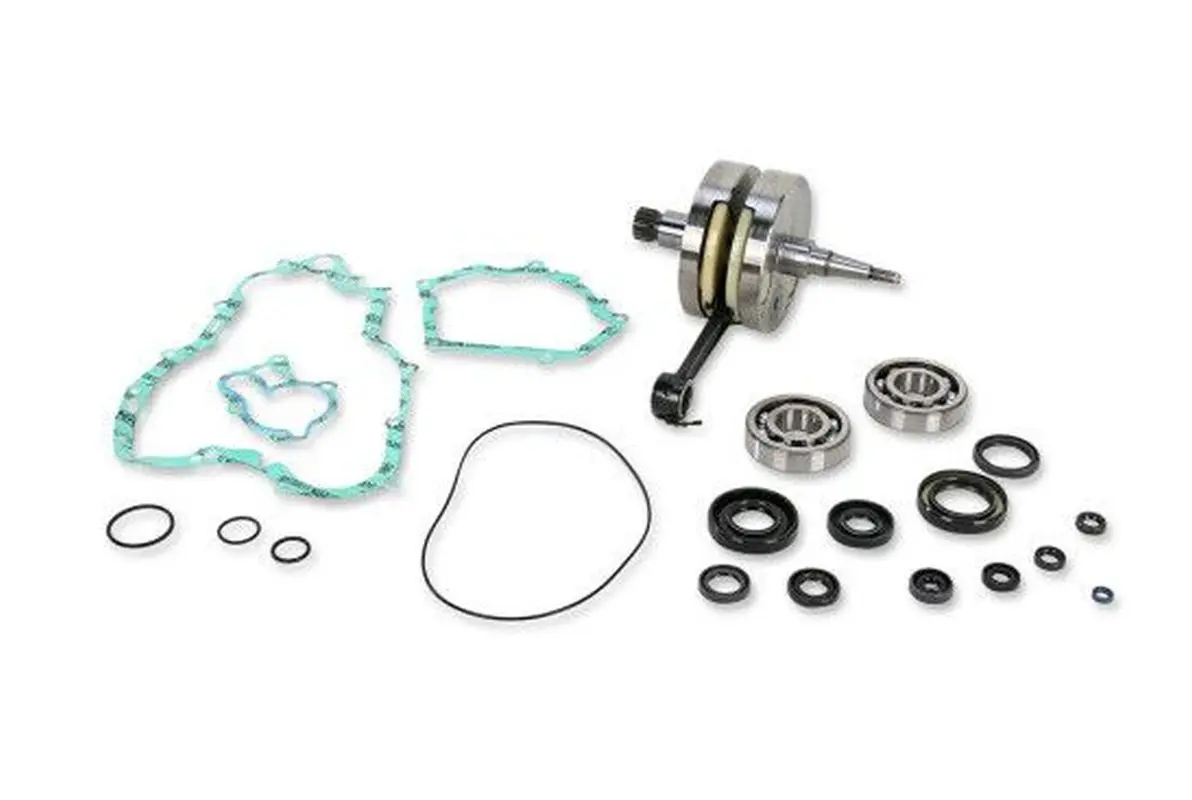 WISECO kliková hřídel YAMAHA YZ 250 01-02 (s ložisky klikovky + sada těsnění a gufer na spodek motoru) (HR4038) (WISECO kliková hřídel YAMAHA YZ 250)