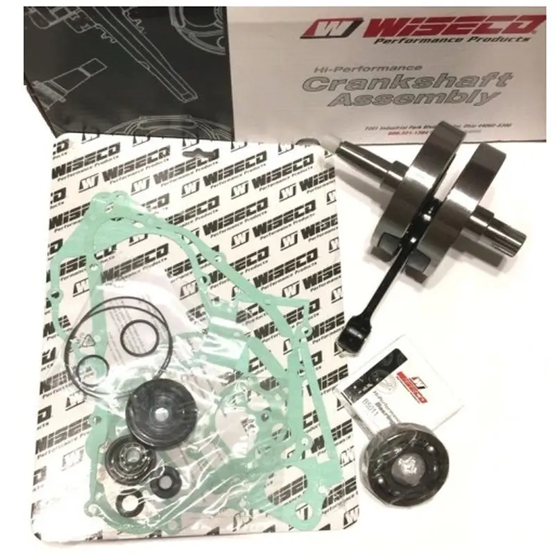 WISECO kliková hřídel HONDA CR 250 02-04 (s ložisky klikovky + sada těsnění a gufer na spodek motoru) (HR4056) (WISECO kliková hřídel HONDA CR 250)