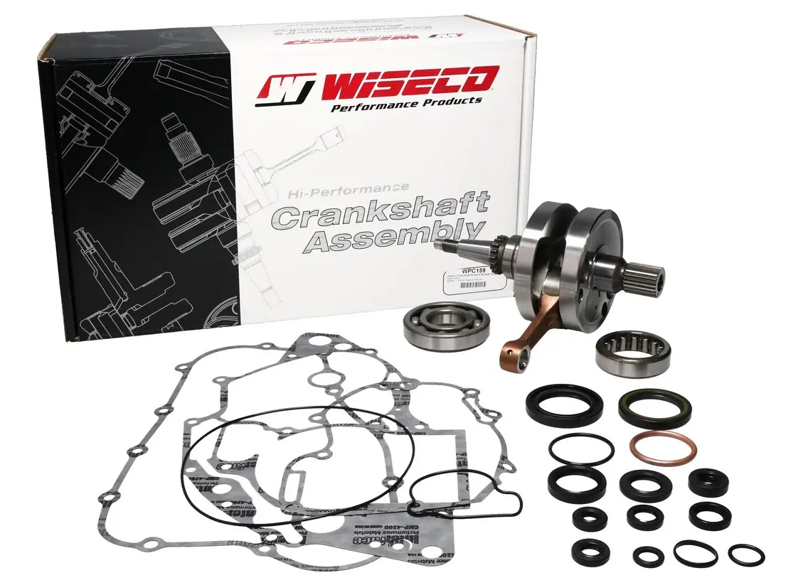 WISECO kliková hřídel KTM SX 85 03-12 (s ložisky klikovky + sada těsnění a gufer na spodek motoru) (WISECO kliková hřídel KTM SX 85 03-12 (s ložisky)