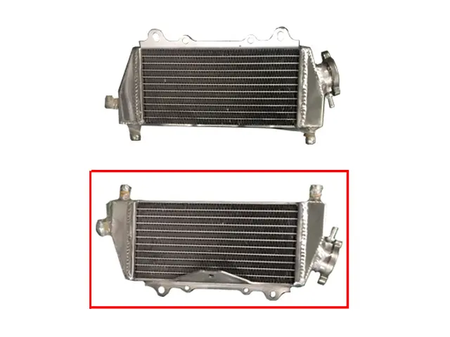 PSYCHIC chladič KAWASAKI KX 125 03-05, KX 250 03-04 zesílený se standardní kapacitou pravý kus (se zátkou) (PSYCHIC chladič KAWASAKI KX 125 03-05, KX)