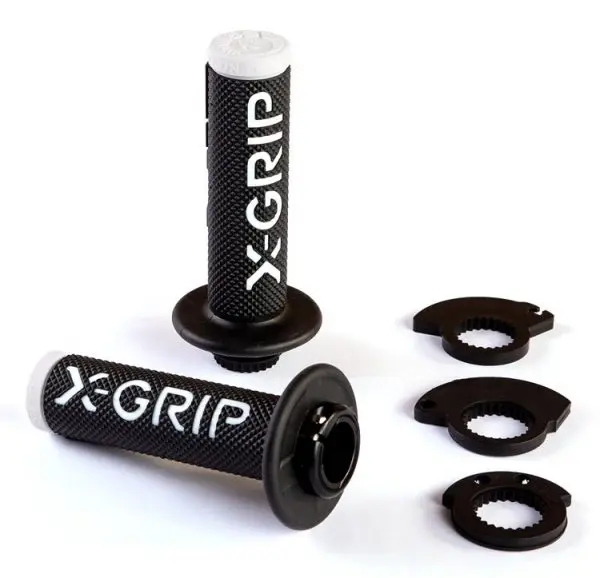 X-GRIP gripy BRAAAAP GRIPS LOCK-ON-GRIP (s adaptéry plynu) WHITE barva bílá (X-GRIP gripy BRAAAAP GRIPS LOCK-ON-GRIP (s adaptéry plynu) WHITE barva)
