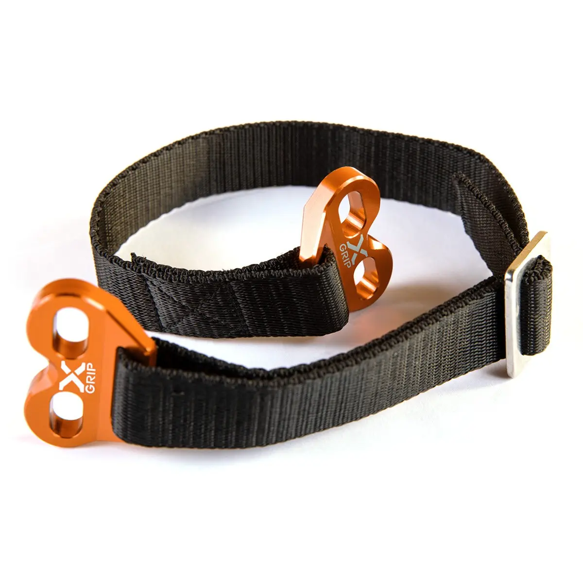 X-GRIP popruh na vytažení motocyklu se šrouby (přední) KTM / GASGAS / HUSQVARNA / BETA barva oranžová (X-GRIP popruh na vytažení motocyklu se šrouby)