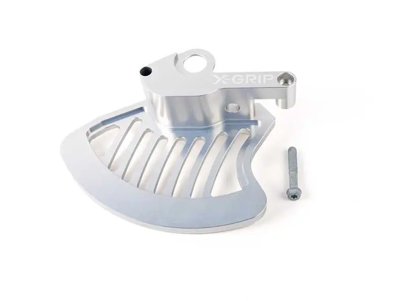 X-GRIP kryt předního brzdového kotouče KTM EXC,EXC-F, HUSQVARNA TE, FE ,TC, FC 16-, GASGAS EC, EC-F, MC, MC-F 21-, barva stříbrná (X-GRIP kryt)