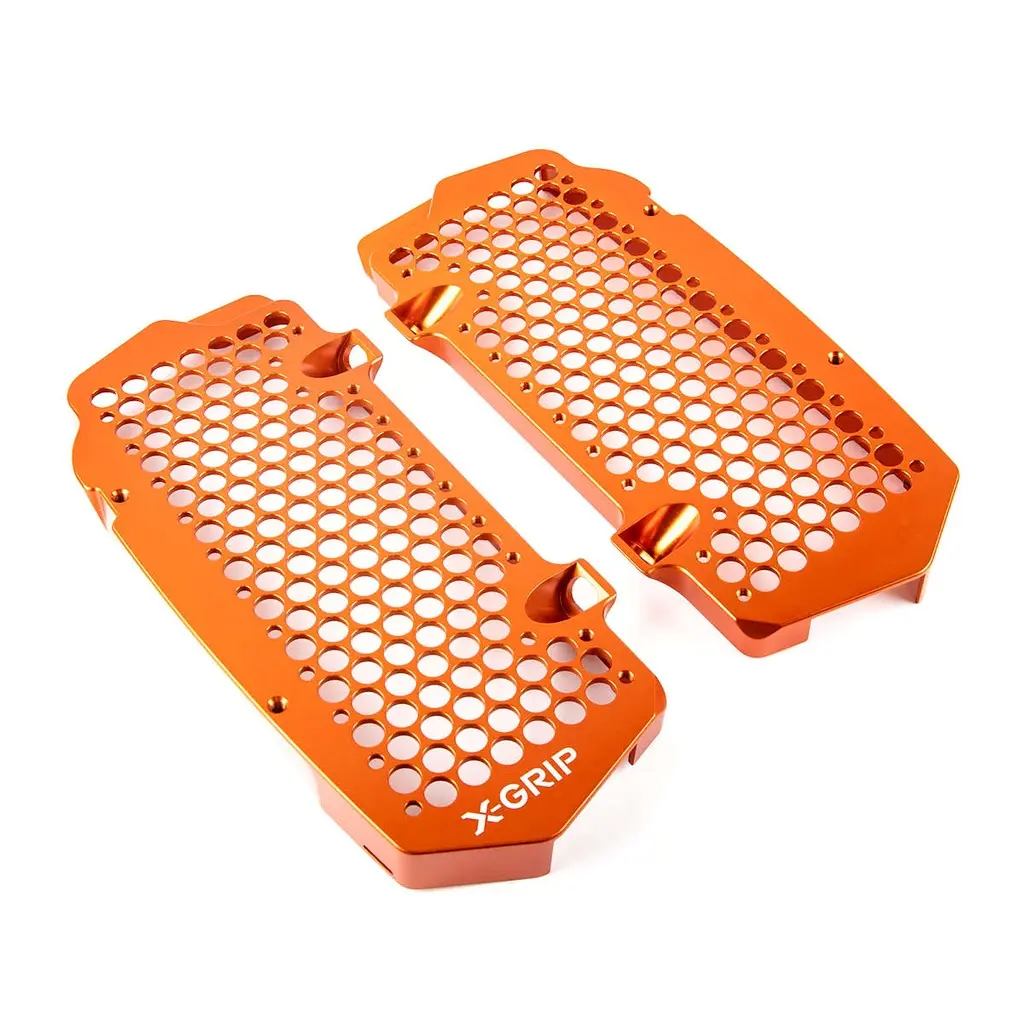 X-GRIP kryty chladiče (komplet) KTM SXF/XCF/XC 23-, EXCF/XC-W/XCF-W 24-, HUSQVARNA TC/FC/FX/TX 23-, GASGAS ECF/MCF/EXF 24-, barva oranžová (X-GRIP)