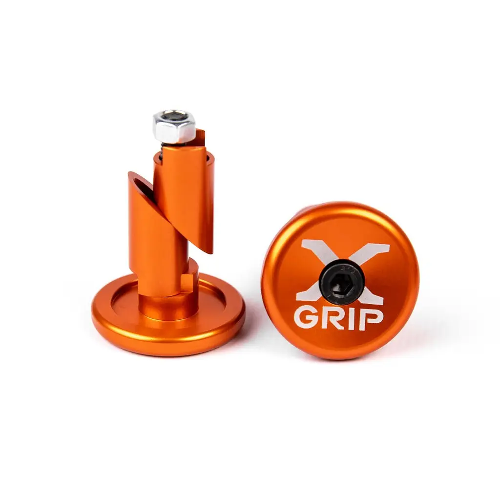 X-GRIP koncovky řidítek do otvoru o průměru 12-16,2mm barva oranžová (X-GRIP koncovky řidítek do otvoru o průměru 12-16,2mm barva oranžová)