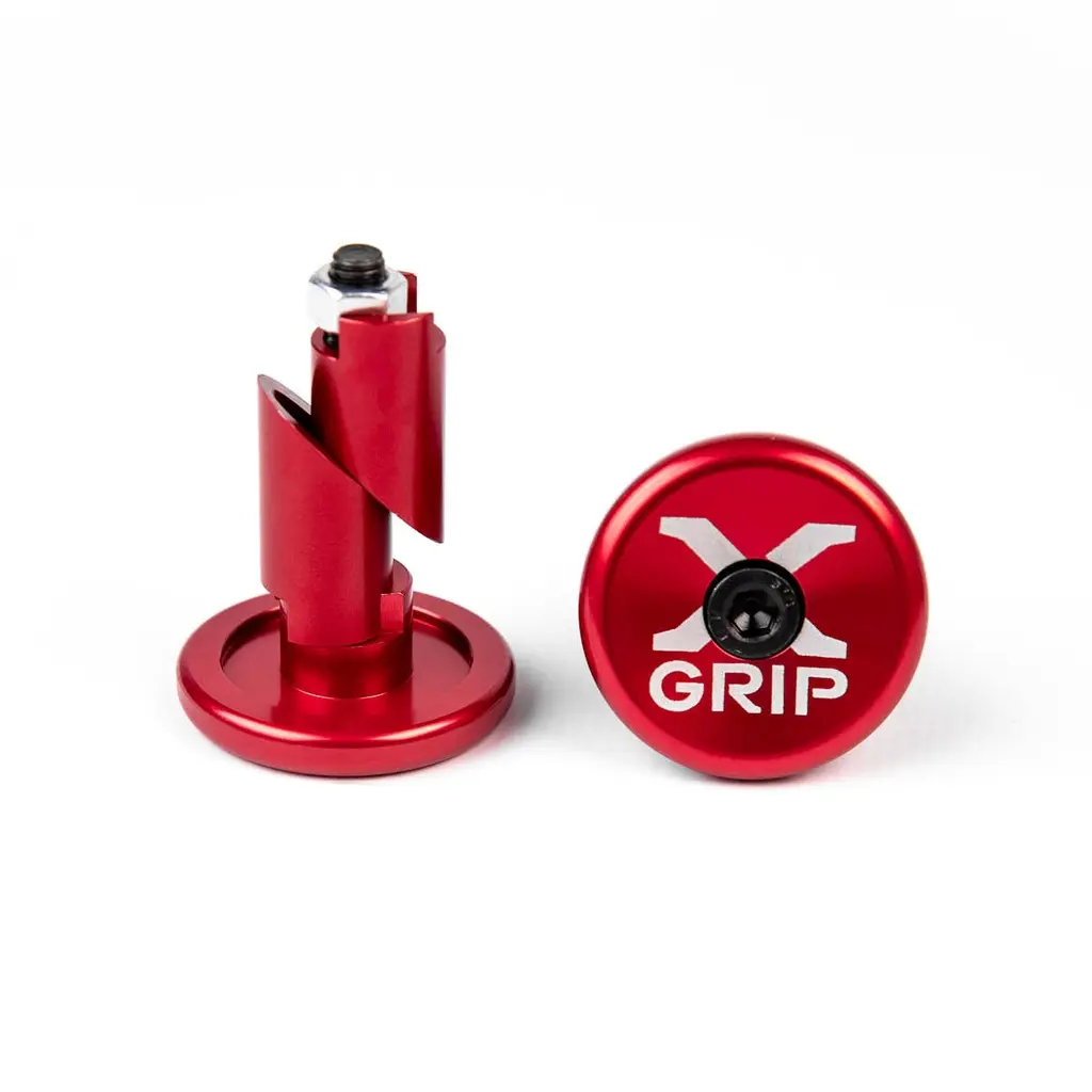 X-GRIP koncovky řidítek do otvoru o průměru 12-16,2mm barva červená (X-GRIP koncovky řidítek do otvoru o průměru 12-16,2mm barva červená)