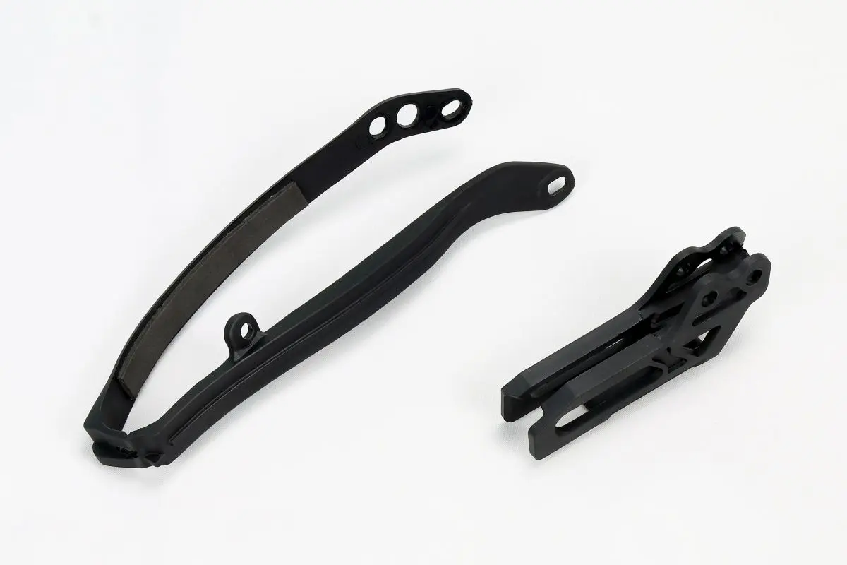 UFO komplet kluzák + vodítko řetězu YAMAHA YZ 125/250 09-14, YZF 250 09-23, YZF 450 09-22, WRF 250/450 09-25 barva černá (UFO komplet kluzák +)