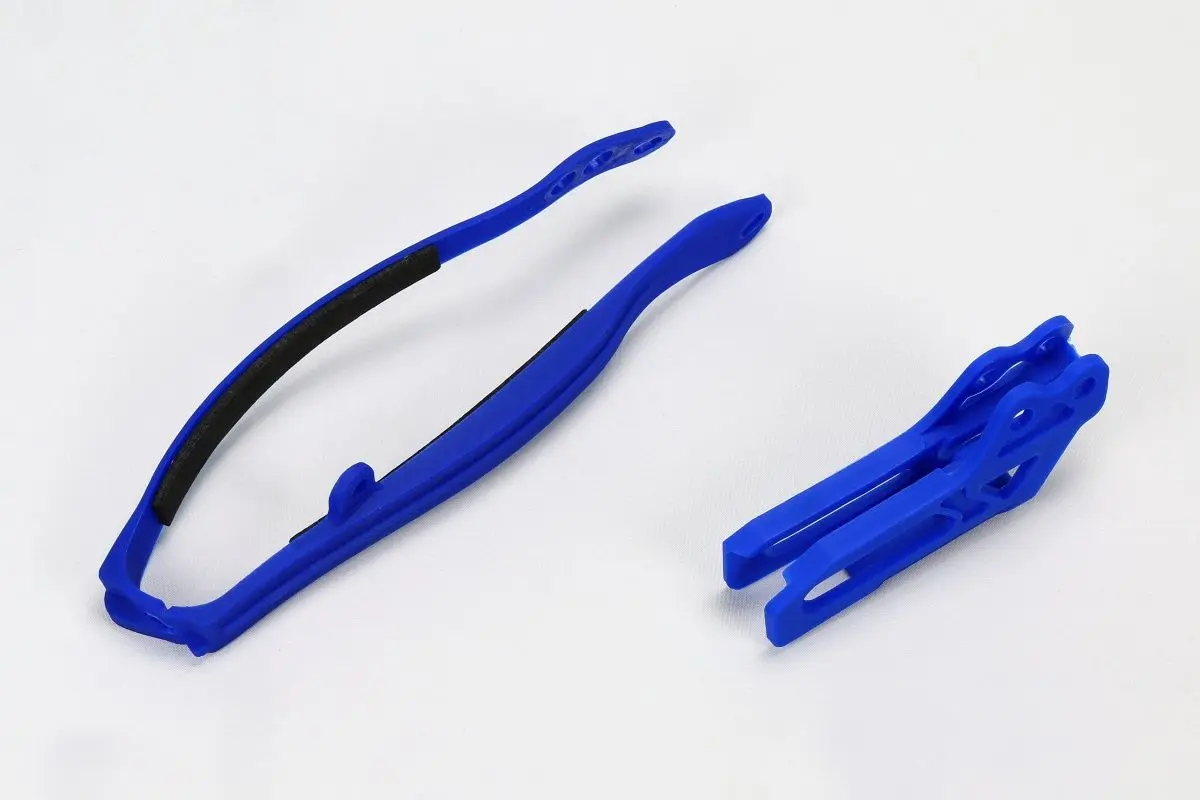 UFO komplet kluzák + vodítko řetězu YAMAHA YZ 125/250 09-14, YZF 250 09-23, YZF 450 09-22, WRF 250/450 09-25 barva modrá (UFO komplet kluzák +)
