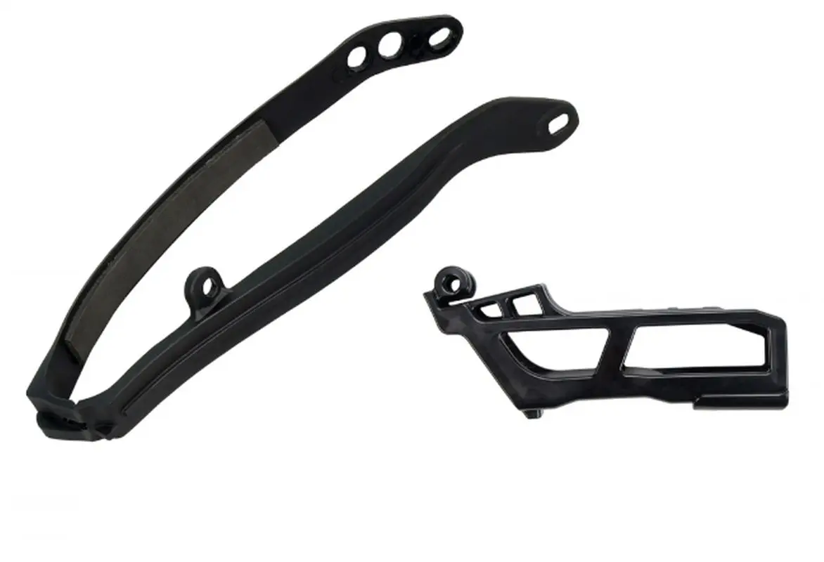 UFO komplet kluzák + vodítko řetězu YAMAHA YZF 450 '23-'25, YZF 250 '24-'25 barva černá (YA04898001 + YA04806001) (UFO komplet kluzák + vodítko)