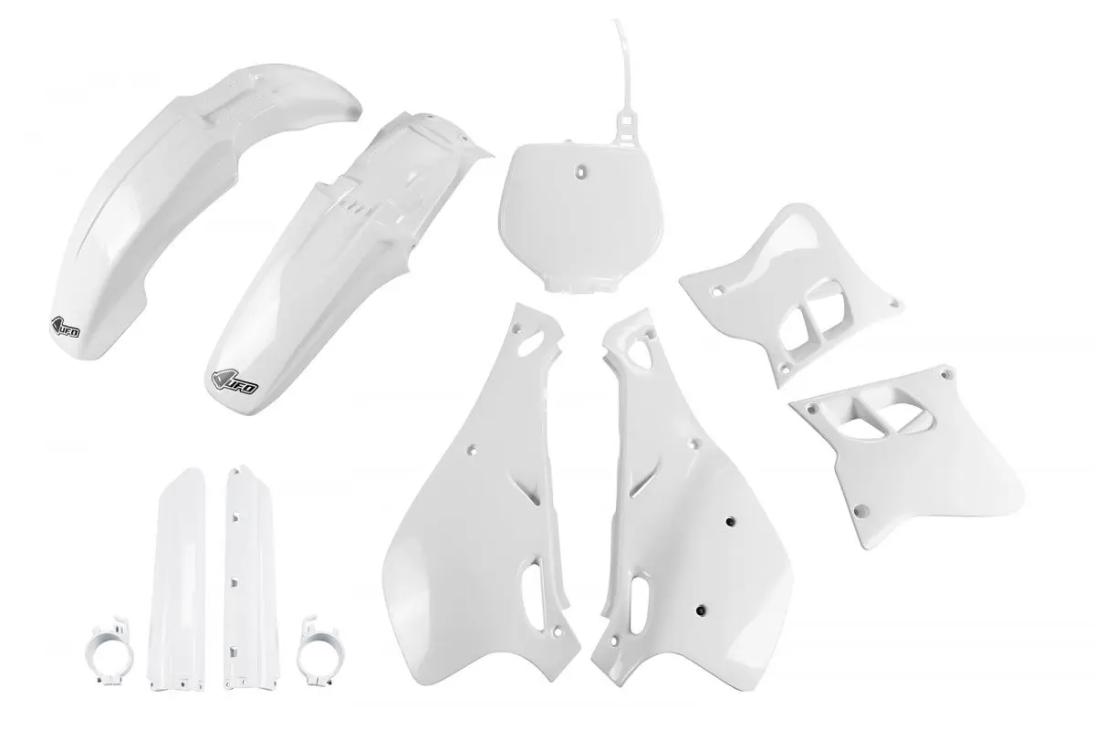 UFO kompletní sada plastů (FULL KIT) s kryty přední vidlice YAMAHA YZ 125 93-95 barva (bílá) (YA295E999) ( )