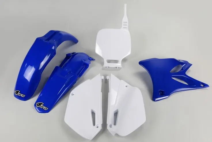 UFO kompletní sada plastů YAMAHA YZ 85 '02-'14 barva OEM (bílá/modrá) (YA306E999) (UFO kompletní sada plastů YAMAHA YZ 85 '02-'14 barva OEM)