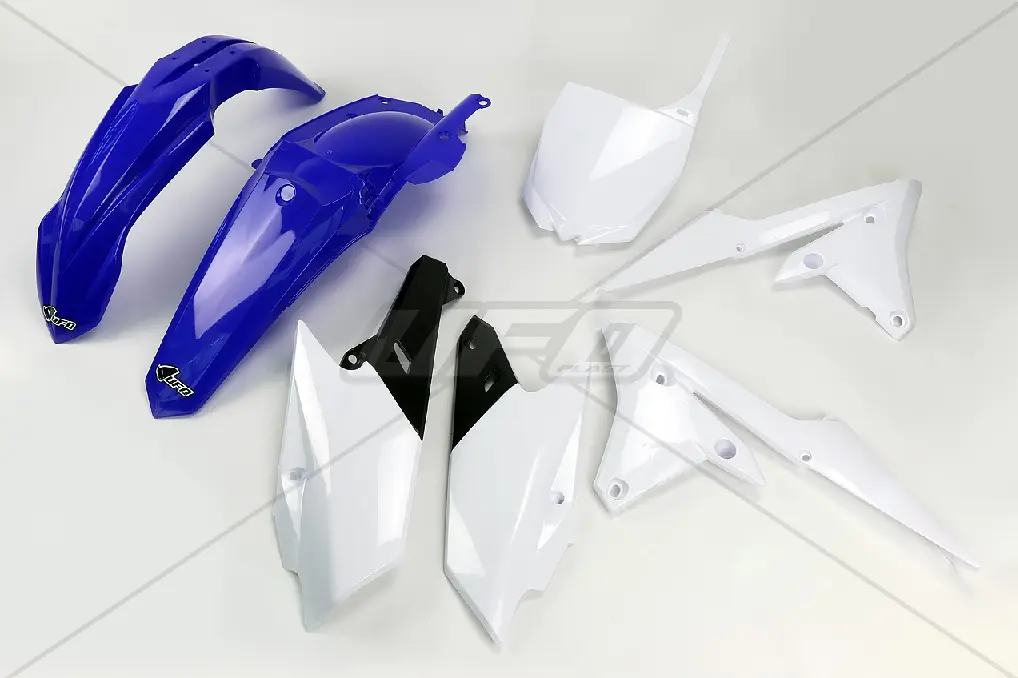 UFO kompletní sada plastů YAMAHA YZF 250 '14-'18, YZF 450 '14-'17 barva OEM (modrá/bílá) (YA318E999) (UFO kompletní sada plastů YAMAHA YZF 250)
