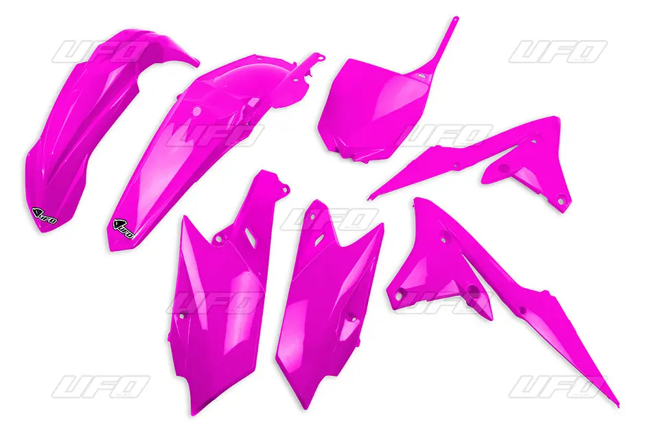 UFO kompletní sada plastů YAMAHA YZF 250 '14-'18, YZF 450 '14-'17 barva růžová fluorescenční (YA318P) (UFO kompletní sada plastů YAMAHA YZF 250)