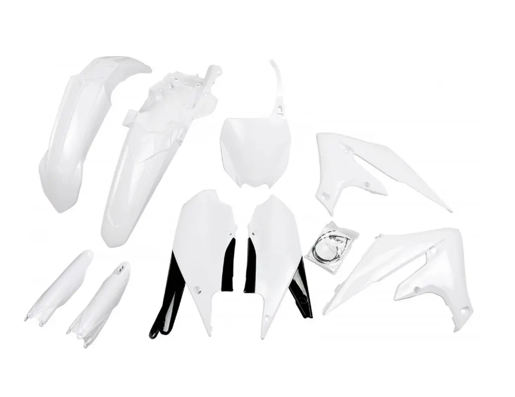 UFO kompletní sada plastů (FULL KIT) s kryty tlumičů YAMAHA YZF 250 19-23, YZF 450 18-22 barva bílá (UFO kompletní sada plastů (FULL KIT) s kryty)
