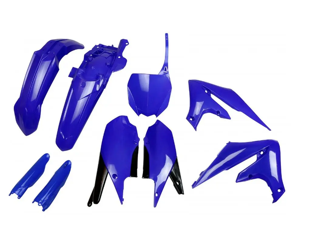 UFO kompletní sada plastů (FULL KIT) s kryty tlumičů YAMAHA YZF 250 19-23, YZF 450 18-22 barva modrá (UFO kompletní sada plastů (FULL KIT) s kryty)