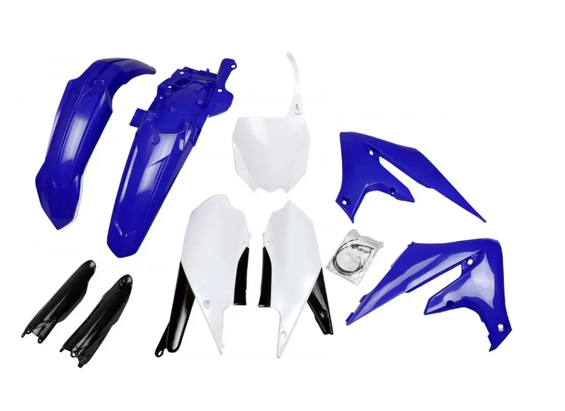 UFO kompletní sada plastů (FULL KIT) s kryty tlumičů YAMAHA YZF 250 19-23, YZF 450 18-22 barva OEM modrá bílá černá ( )