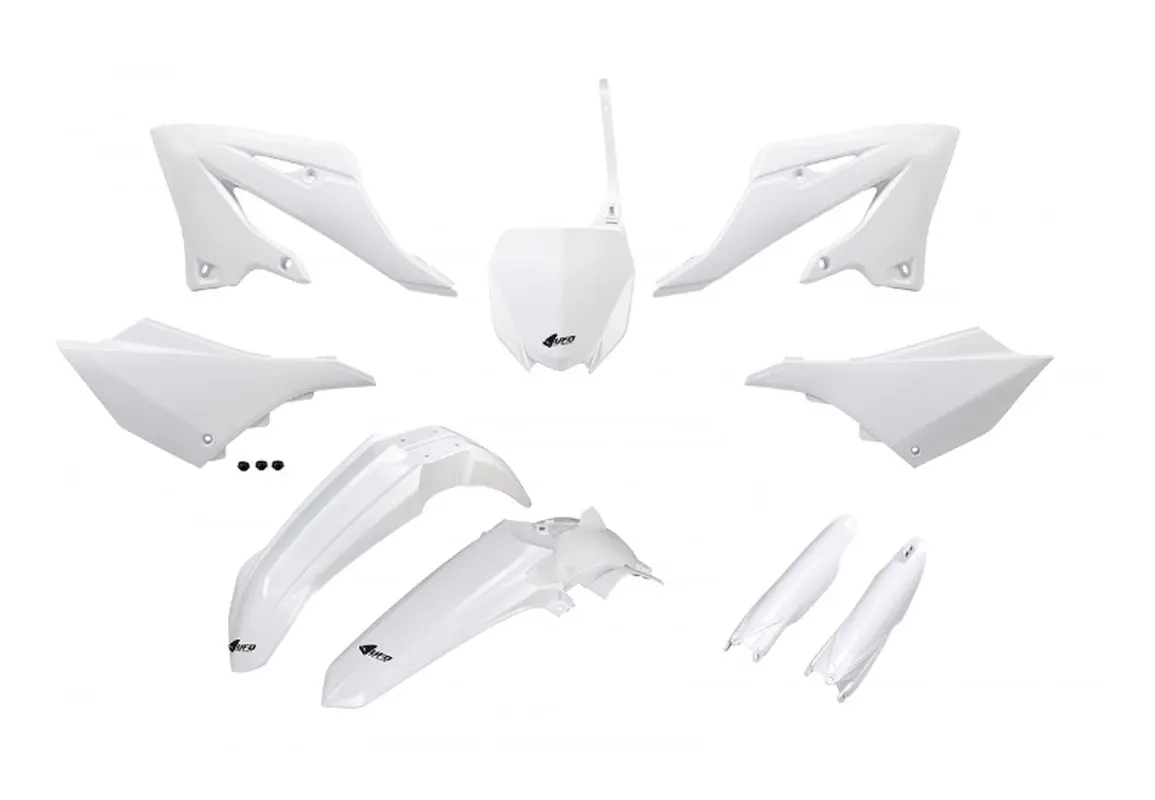 UFO kompletní sada plastů (FULL KIT) s kryty tlumičů YAMAHA YZ 125 / 250 22-26 barva bílá ( )