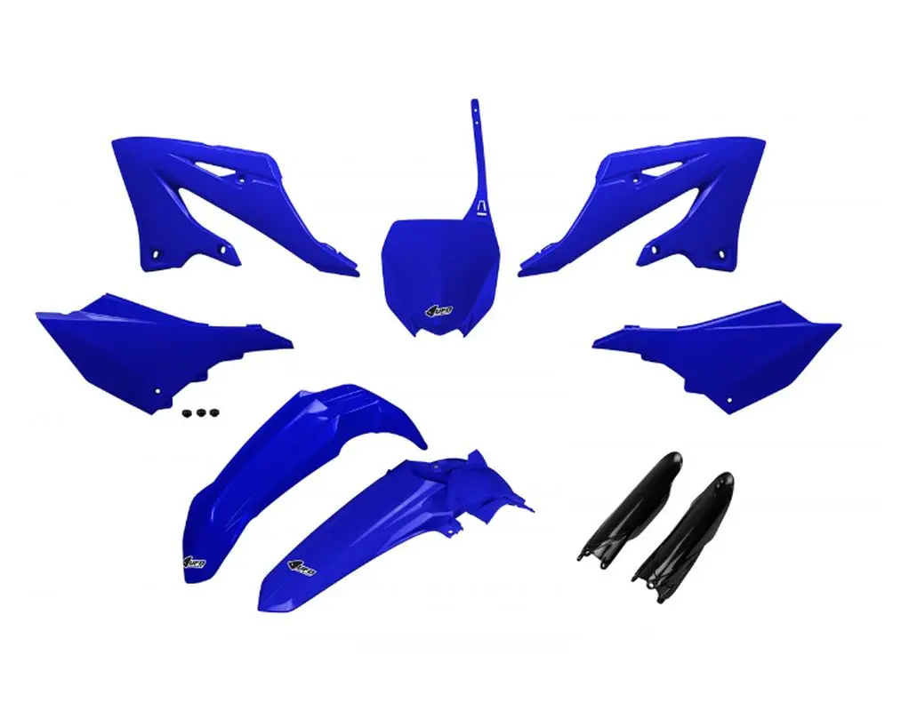 UFO kompletní sada plastů (FULL KIT) s kryty tlumičů YAMAHA YZ 125 / 250 22-26 barva OEM modrá černá (UFO kompletní sada plastů (FULL KIT) s kryty)