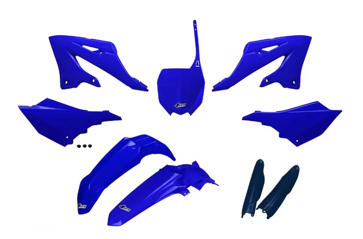 UFO kompletní sada plastů (FULL KIT) s kryty tlumičů YAMAHA YZ 125 / 250 22-26 barva OEM modrá tmavě modrá (UFO kompletní sada plastů (FULL KIT) s)