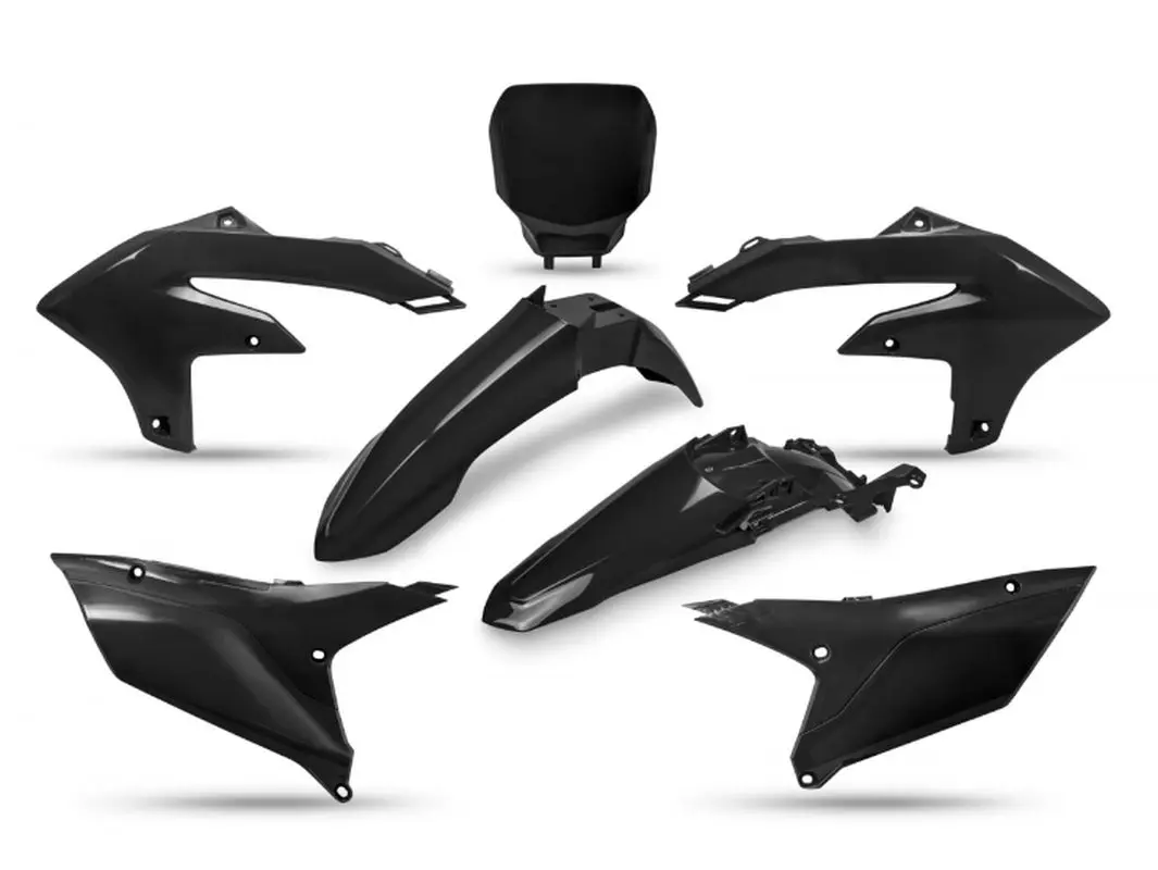 UFO kompletní sada plastů YAMAHA YZF 250 24-26, YZF 450 23-25 barva černá (UFO kompletní sada plastů YAMAHA YZF 250 24-26, YZF 450 23-25 barva černá)