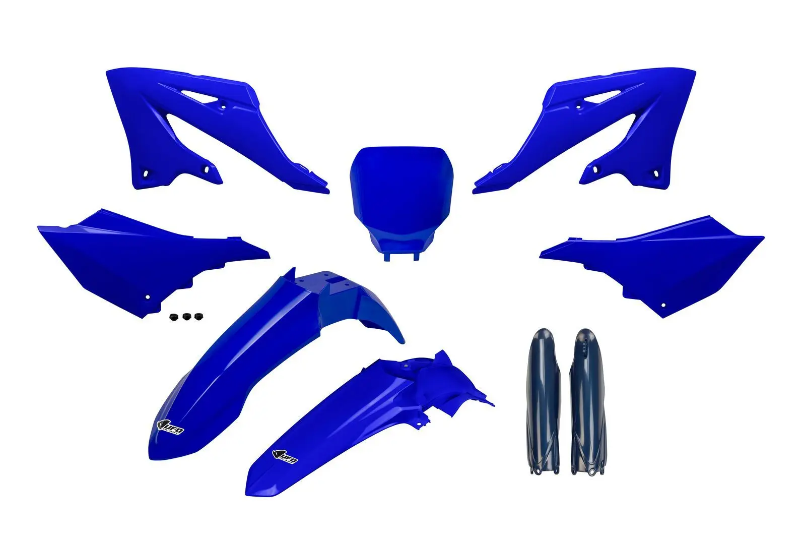 UFO kompletní sada plastů (FULL KIT) s kryty tlumičů YAMAHA YZ 125 / 250 22-26 barva modrá (kryty tlumičů tmavě modré) - RESTYILING na YZF (UFO)