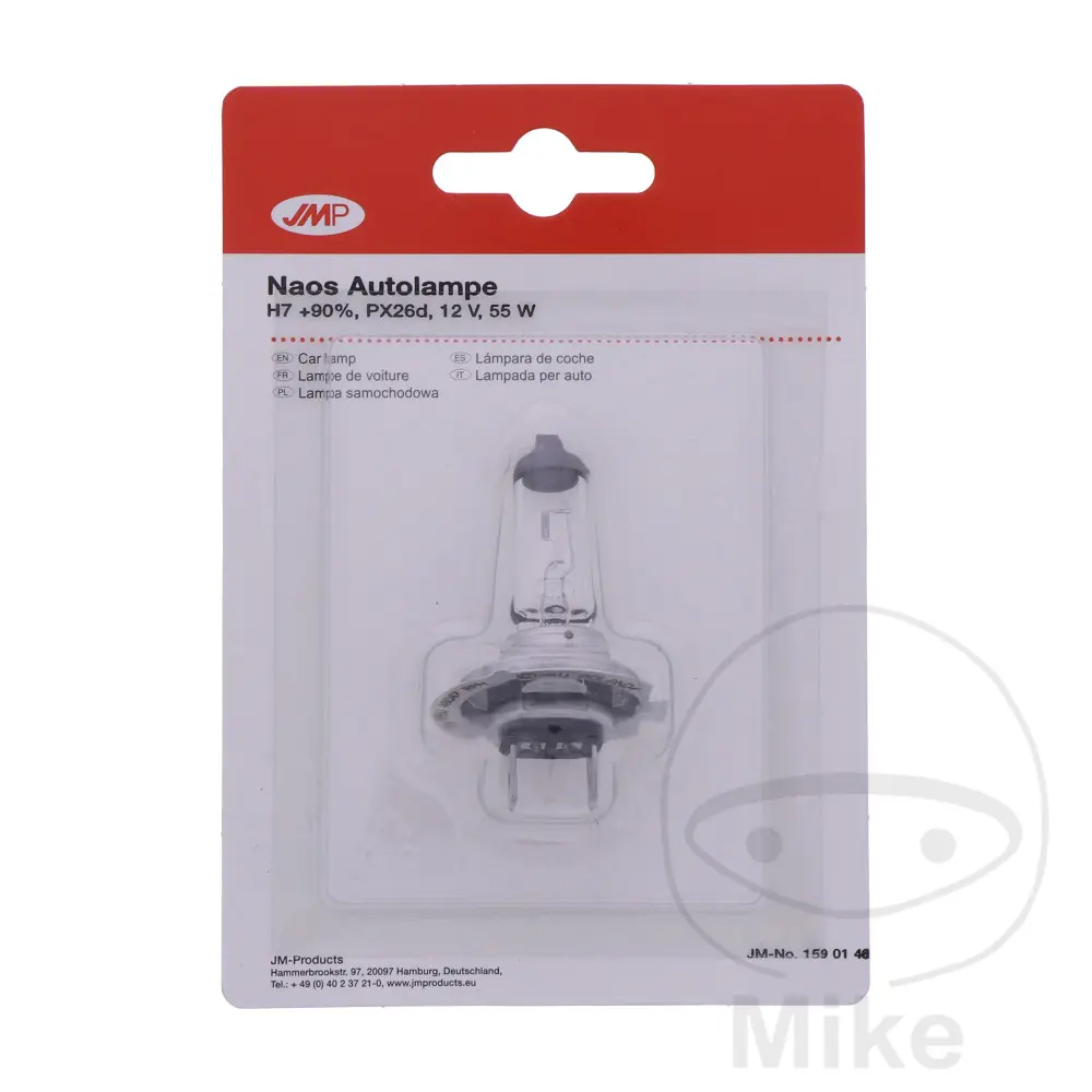 JMP žárovka 12V55W H7+90% APRILIA RST 1000 MILLE FUTURA 01-04, RSV 1000 MILLE 01-03, RSV 1000 R MILLE 01-03, RSV 1000 R TUONO 03-05, RSV 1000 R TUONO