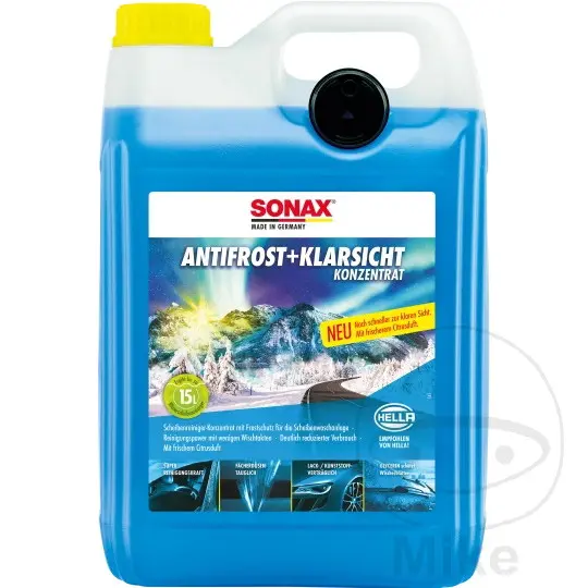 Zimní kapalina do ostřikovačů Sonax AntiFrost+Klar Sicht Konzentrat Citrus (5 l)