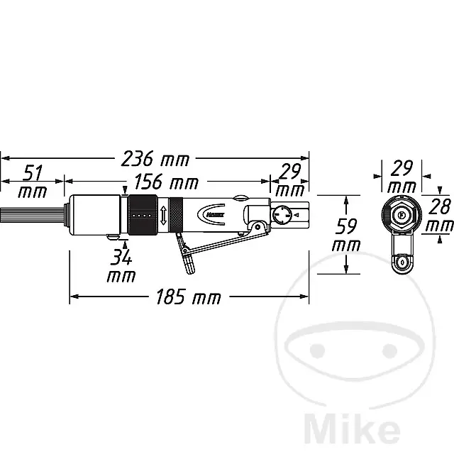 Hazet jehlová odrezovačka Mini pneumatický 13 jehel 1.3 mm