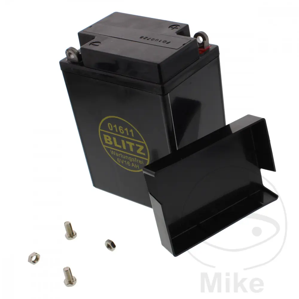 Blitz motocyklový akumulátor 01611 Gel černý 6V s víkem Blitz BMW R 51 38-40, R 66 38-41, R 71 38-41
