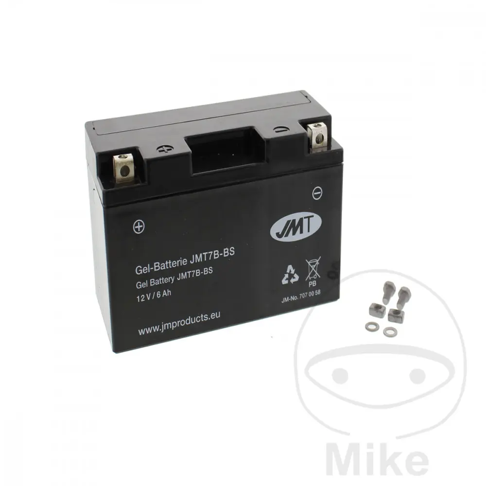 JMT motocyklový akumulátor YT7B-BS Gel JMT Yuasa 7070832 1046 6ON 0092 BETA ALP 40 350 04-13, M4 350 MOTARD 04-15, CAN-AM DS 450  EUROPA 09, DS 450