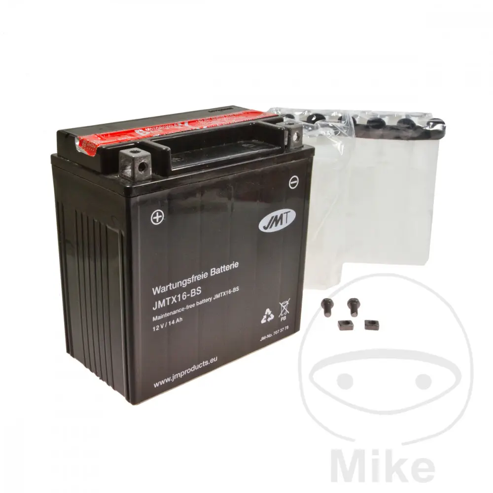 JMT motocyklový akumulátor YTX16-BS JMT Yuasa 7075005 6ON 0082 BMW K 1600 GT  ABS 17-19, K 1600 GT SE  ABS 20, K 1600 GT  ABS DTC ESA 20-25, K 1600 GT