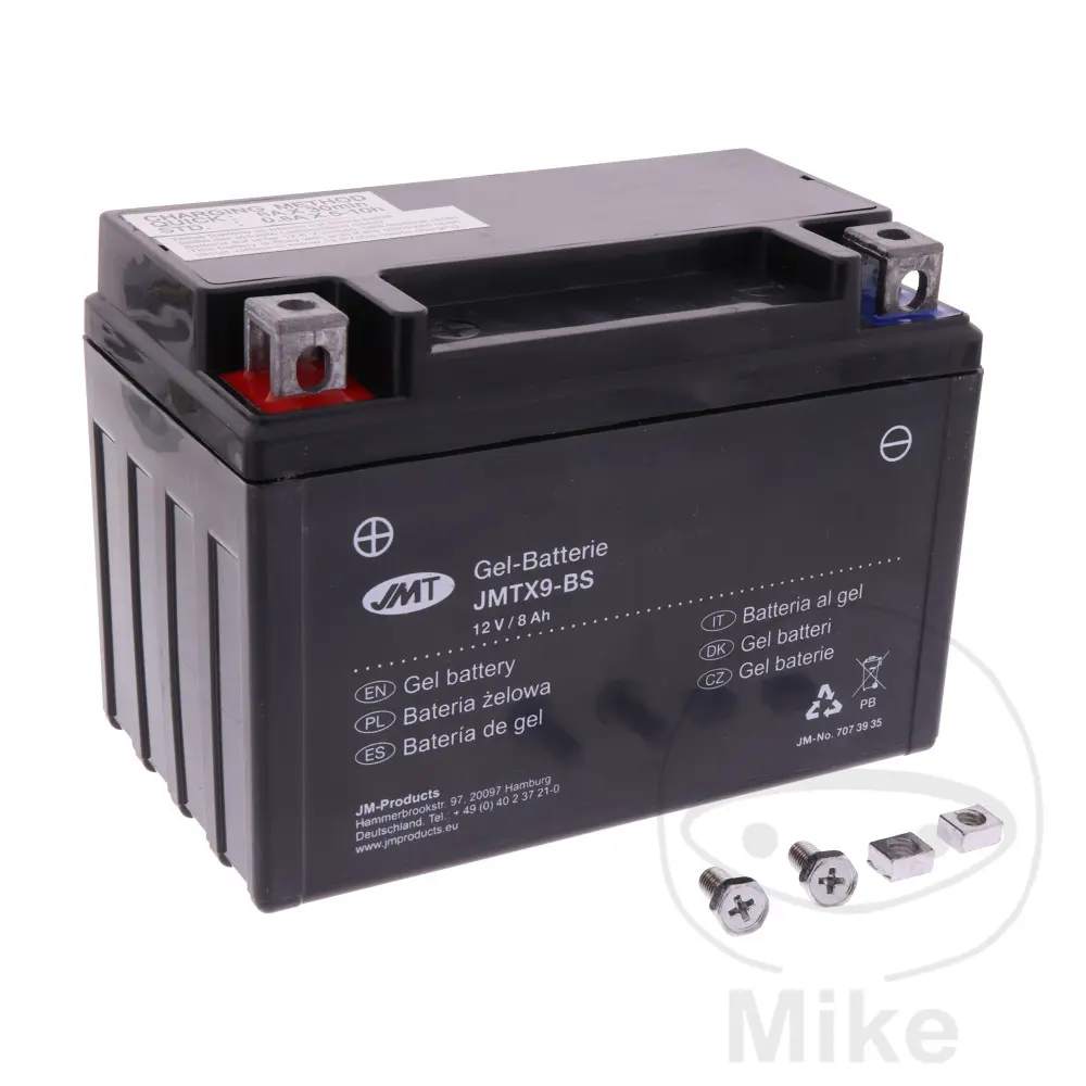 JMT motocyklový akumulátor YTX9-BS Gel JMT Yuasa 7070683 3653 6ON 9163 ADLY/HER CHEE/HERKULES ATV 150 S SPORT 04-09, CHEE/HERKULES ATV 150 U UTILITY