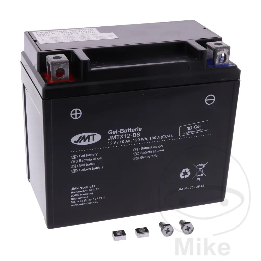 JMT motocyklový akumulátor YTX12-BS Gel JMT Yuasa 7070691 3661 6ON 9171 ADLY/HER CHEE/HERKULES CANYON 280 07-13, CHEE/HERKULES CANYON 320  22 PALCŮ