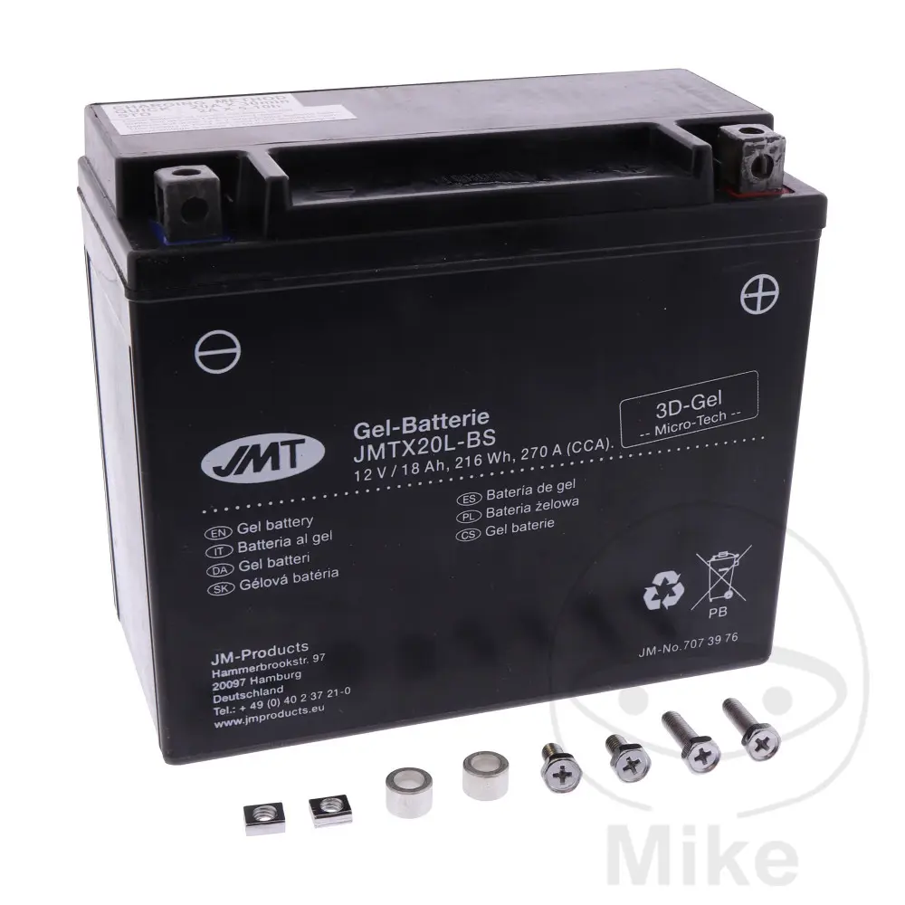 JMT motocyklový akumulátor YTX20L-BS Gel JMT Yuasa 7070808 3752 6ON 9197 ARCTIC CAT/TEXTRON ALTERRA 450  4WD 21-22, CAT/TEXTRON ALTERRA 450  4WD EFT