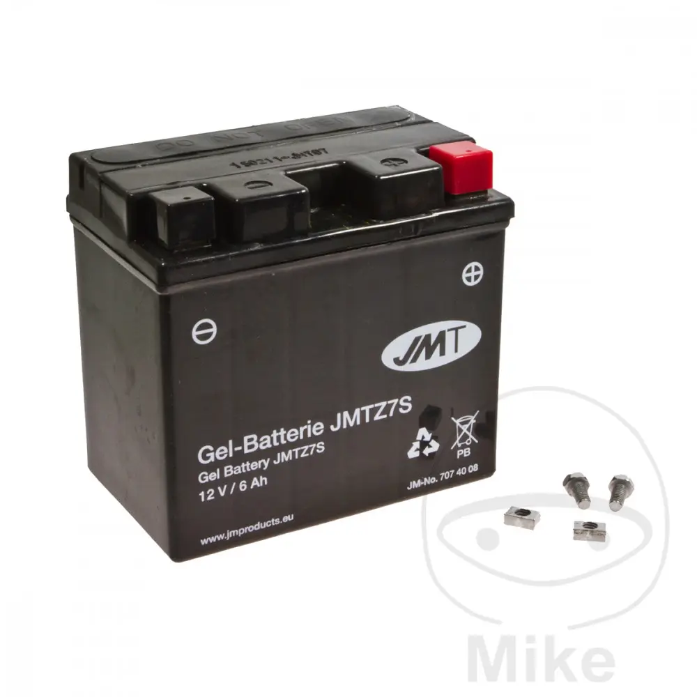 JMT motocyklový akumulátor YTZ7S Gel JMT Yuasa 7071020 0108 6ON 9001 AJP PR5 250 ENDURO 10-15, PR5 250 ENDURO EXTREME 13-15, PR5 250 SUPERMOTO 10-12,