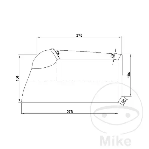 6ON krycí plachta motocyklů 500-1000CCM Motomike modrý/stříbrný APRILIA DORSODURO 750 SMV 08-13, DORSODURO 750 SMV  ABS 09-17, DORSODURO 750 SMV